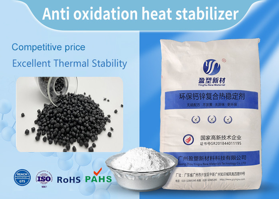Powdery Calcium Zinc Stabilizer , Plastic Processing Aid Meet ROHS Standard